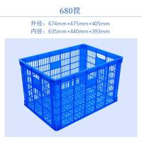 装龙虾鱼蟹加厚塑料周转箱筐长方形蔬菜物流货架收纳整理储物快递服装框 一米筐:102.5*67*54厘米 蓝色[全新料]