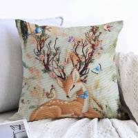 十字绣抱枕2019新款客厅简约卡通满绣一对小件枕头套自己线绣手工 同款双面绣抱枕/45*45cm/单个抱枕+枕芯