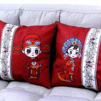 十字绣抱枕2020新款2019结婚情侣一对刺绣爱情婚礼系列手工自己绣 [含加大枕芯]丝线