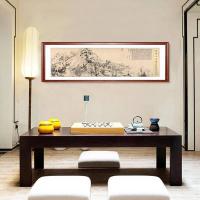 公望富春山居图国画山水画客厅装饰挂名画中式沙发背景墙壁书房 卷一 240*90CM[顺丰]