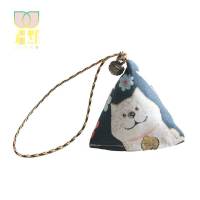 驱蚊香包手工天然香料五色线粽子三角香囊清香防虫成品 4款各一个礼盒装