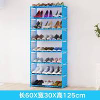 创意防尘鞋架时尚组合牛津布鞋柜收纳柜加厚多层简易鞋柜 枣红色十层九格
