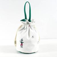 手提化妆包收纳袋 抽绳收纳包 手机的小包小袋子迷你帆布零钱袋