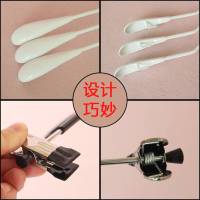 勺形无痕浸塑衣挂家用衣服撑裤夹白色服装店