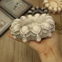 时尚烟灰缸创意个性骷髅鬼头大号烟缸男家用办公室摆件装饰品礼品 座款烟灰缸a号