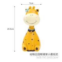 创意可爱动物眼镜搁架眼镜店装饰品办公室摆件桌面家居装饰品 火烈鸟眼镜架