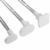 超长免打孔加粗加厚不锈钢强力伸缩撑杆晾衣杆简易 200-350cm[超长发优速快递] 巨方头升级特厚款(管径2.5cm)