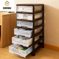 家用办公室收纳柜抽屉式塑料文件柜书本收纳箱格式抽屉柜整理神器节省空间的SN5158