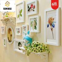 卧室房间装饰品家居饰品客厅墙面装饰挂件餐厅壁饰田园风格挂饰适合年轻人SN4895 A全白11框+两架整体170*80cm
