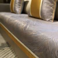 沙发垫现代简约欧式布艺坐垫轻奢时尚四季通用防滑沙发套罩巾定制沙发上的凉垫S34 [海岸]系列-灰 110*240cm