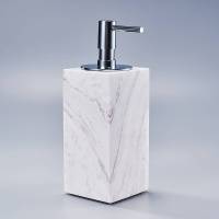 大理石轻奢浴室用品卫浴五件套洗漱套装北欧牙刷杯洗手液瓶托盘浴室装洗漱用品的SN2434 爵士白大理石六件套3