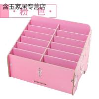 新款茶几亚克力条码员工箱开会存放手机收件箱分类收纳盒桌面 BG6046Y