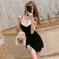 性情睡衣女性感新款时尚迷人激情免脱直入办事床上内衣女情趣睡裙