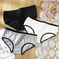 1/3条 内裤女纯棉抗菌少女中腰学生韩版成人性感提臀三角内裤大码