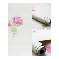 乐拼购其他品牌壁纸墙贴装饰贴pvc墙纸自粘防水防潮卧室客厅背景墙壁纸田园碎花宿舍翻新墙贴纸 大雅牡丹粉 超大
