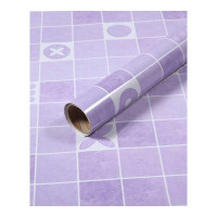 壁纸墙贴装饰贴厨房防油贴纸耐高温家用灶台面防水防油烟机瓷砖橱柜贴纸翻新贴画 浅紫【0.6*5米=3平米】 超大