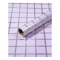 壁纸墙贴装饰贴厨房防油贴纸耐高温家用灶台面防水防油烟机瓷砖橱柜贴纸翻新贴画 马赛克浅紫[0.6*5米=3平米] 超大