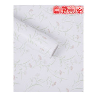 壁纸墙贴装饰贴50米自粘墙纸壁纸防水防潮宿舍大学生墙面装饰田园风卧室温馨墙贴 白色 45宽*50米白白草 仅墙纸