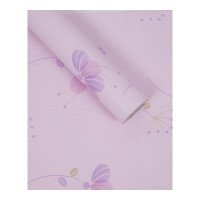 壁纸墙贴装饰贴50米自粘墙纸壁纸防水防潮宿舍大学生墙面装饰田园风卧室温馨墙贴 红色 45宽*50米粉蝴蝶 仅墙纸