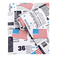 壁纸墙贴装饰贴自贴墙纸防水加厚10米砖纹壁纸自粘店铺奶茶店学生宿舍装饰墙贴画 加厚60厘米宽-美国旗帜-10米 超大