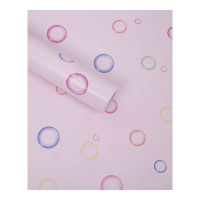 壁纸墙贴装饰贴自粘墙纸壁纸宿舍卧室温馨背景墙房间装饰墙贴防水防潮3D立体10米 黑色 10米粉色泡泡 仅墙纸