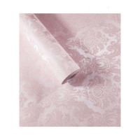 乐拼购其他品牌壁纸墙贴装饰贴防水自粘墙纸简约现代北欧纯色墙贴卧室温馨寝室壁纸翻新贴纸10米 杏色 10米粉色锦绣 仅墙纸