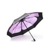 乐拼购其他品牌雨衣雨伞太阳伞太阳伞遮阳防晒防紫外线女折叠自动晴雨伞两用便携迷你五折伞 三折伞-丁香紫