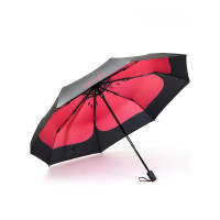 乐拼购其他品牌雨衣雨伞太阳伞太阳伞遮阳防晒防紫外线女折叠自动晴雨伞两用便携迷你五折伞 三折伞-迷情红