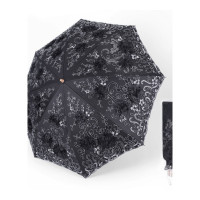乐拼购其他品牌雨衣雨伞太阳伞太阳伞女遮阳防晒紫外线蕾丝刺绣女神公主洋伞小巧便携晴雨伞两用 牡丹二折黑色