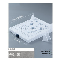 乐拼购其他品牌衣收纳神器懒人叠衣板短袖T恤折衣板衣柜衣物整理叠衣服 升级款5片中号蓝色掀盖