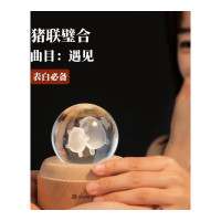 乐拼购其他品牌情人节生日纪念照片订制水晶球音乐盒投影八音盒天空之城创意闺蜜送女友生日女生实用 猪联璧合(遇见)