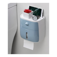 乐拼购其他品牌卫生纸盒卫生间纸巾厕纸置物架厕所家用免打孔创意防水抽纸卷纸筒