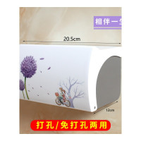 乐拼购其他品牌卫生间纸巾盒厕所卫生纸置物架抽纸盒免打孔创意防水纸巾架厕纸盒