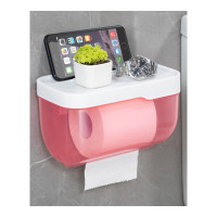 乐拼购其他品牌卫生间纸巾盒防水免打孔厕所抽纸厕手纸盒卫生纸置物架创意卷纸盒