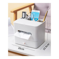 乐拼购其他品牌抽纸盒桌面纸巾盒家用客厅创意北欧ins 多功能遥控器收纳简约可爱