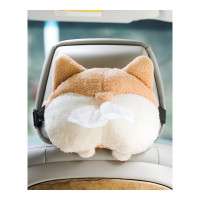 乐拼购其他品牌柯基屁股搞笑车载纸巾盒挂式创意可爱汽车抽纸盒车内装饰用品大全