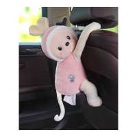 乐拼购其他品牌皮皮猴创意纸巾盒车载车用挂式抽纸盒套可爱车内装饰汽车用品大全