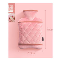 乐拼购其他品牌/百赛施德国热水袋注水可拆洗大号暖水袋毛绒暖手宝保暖