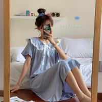 2020新款网红公主风睡裙甜美可爱日系睡衣女夏季薄款家居服ins风