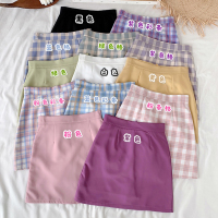 2020新款jk格裙高腰裙子格子半身裙女夏季a字裙显瘦包臀裙a型短裙