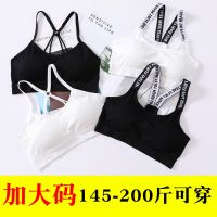 [加大码145-200斤]大码文胸女士美背内衣女背心式裹胸瑜伽胖mm