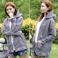 女士户外夏季电动车防晒衣女韩版短款透气遮阳宽松防紫外线防晒服