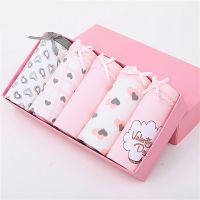 内裤女5条装纯棉学生大码韩版收腹无痕中腰三角内裤