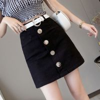 2020夏季新款女装牛仔裙半身裙高腰短裙 裙子女学生韩版a字包臀裙