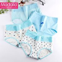 4条装清新高腰少女内裤棉质底裆透气舒适三角裤头
