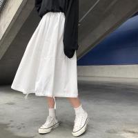 工装伞裙女秋季韩版新款百搭宽松休闲高腰a字半身裙过膝中长裙潮