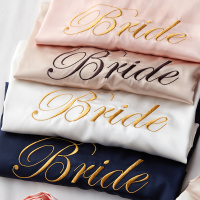 晨袍女新娘夏季结婚睡袍薄款冰丝红色女士睡衣性感伴娘婚礼浴衣夏