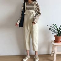 秋季新款韩版小清新宽松连体背带裤女学生显瘦牛仔裤九分裤女潮夏