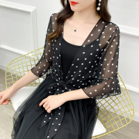 披肩夏季配裙子的上衣短款大码雪纺开衫薄款外搭配吊带裙的小外套