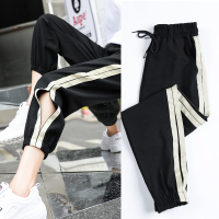 新薄款韩版夏冰丝棉麻裤女宽松九分灯笼裤哈伦裤休闲裤女